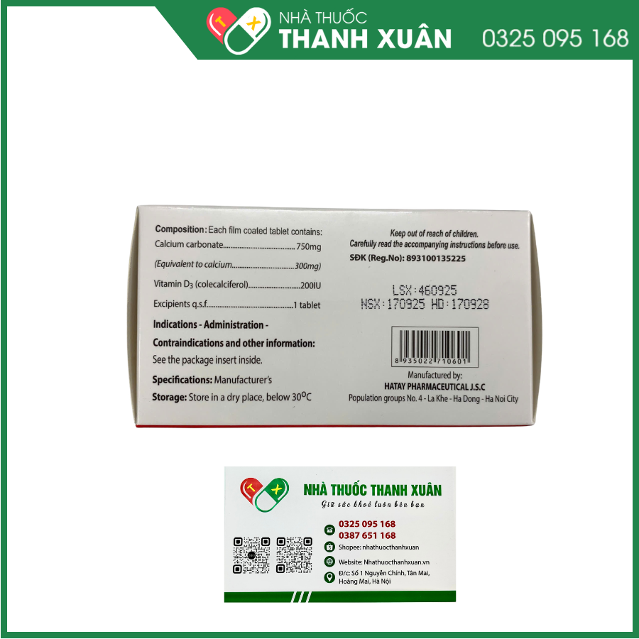 Meza-calci D3 phòng và điều trị thiếu hụt calci, vitamin D